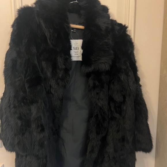 Adrienne Landau Jackets & Blazers - Adrienne Landau Rabbitt Fur Coat